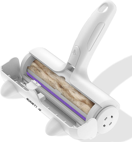 Pet Hair Remover Roller,Reusable Animal Hair Removal Brush for Dogs and Cats,Lint Remover Easy to Clean Pet Fur from Carpet,Sofa,Bedding,Furniture and Rugs,White