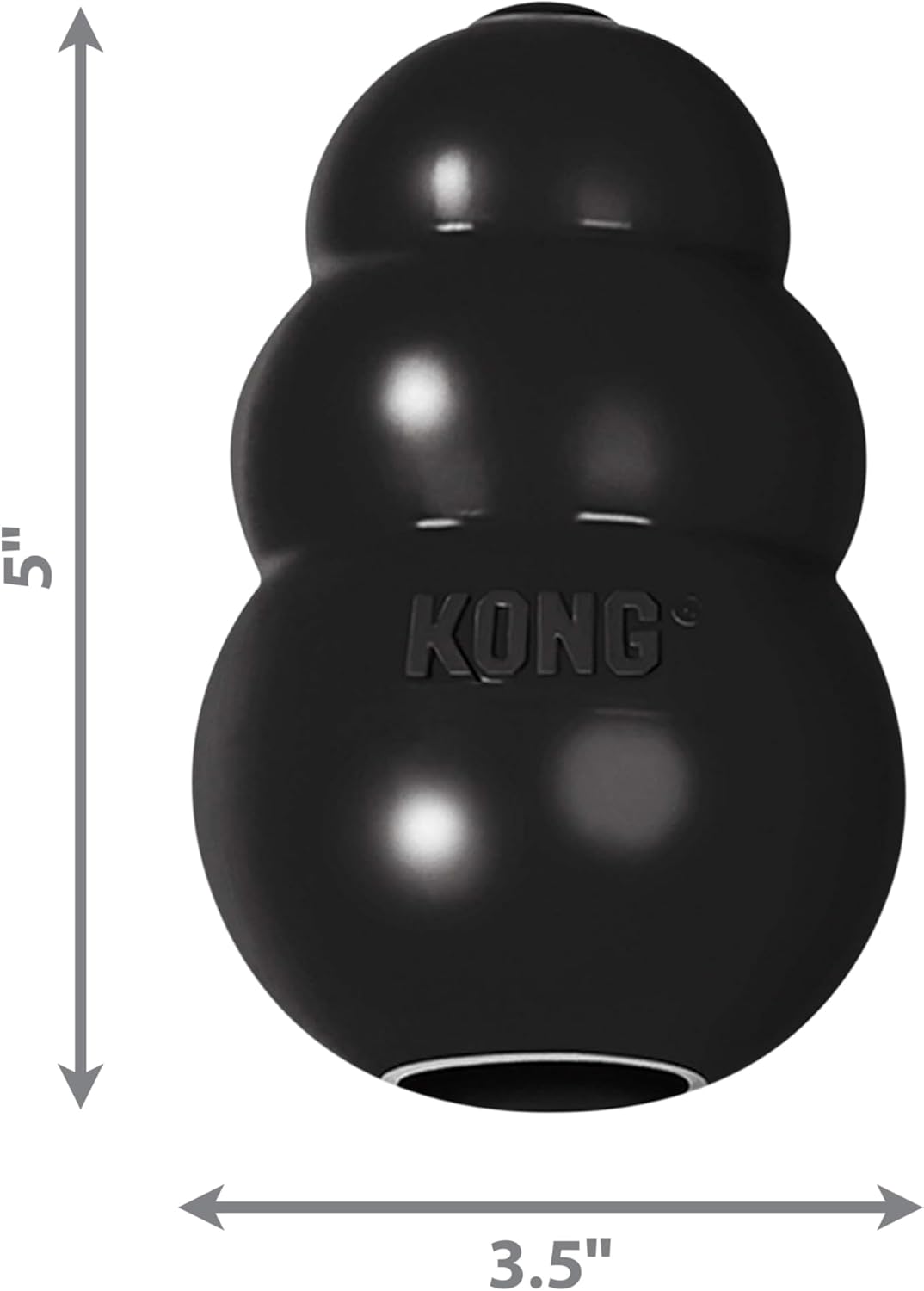 - Extreme Dog Toy - Toughest Natural Rubber, Black - Fun to Chew, Chase and Fetch - for Large Dogs