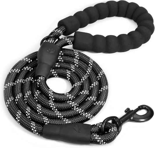 Dog Leash Heavy Duty - 1.5M Dog Lead with Comfortable Padded Handle and Highly Reflective Threads Leash for Small Medium and Large Dogs, Puppy Training Essential Leads for Walks, Hikes